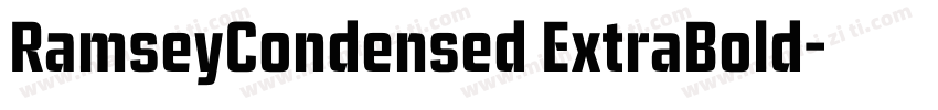 RamseyCondensed ExtraBold字体转换